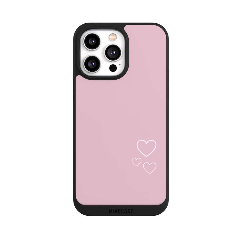 iPhone 14 Pro Max NIVOpure Pink little hearts