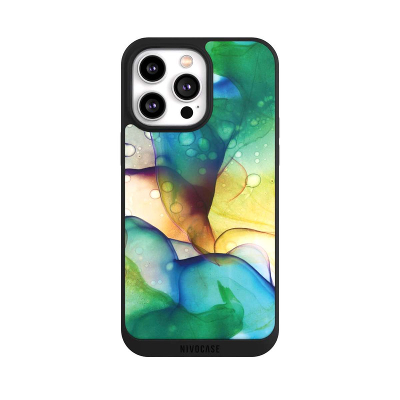 iPhone 14 Pro Max NIVOpure Flüssige Kunst grüne Wiese