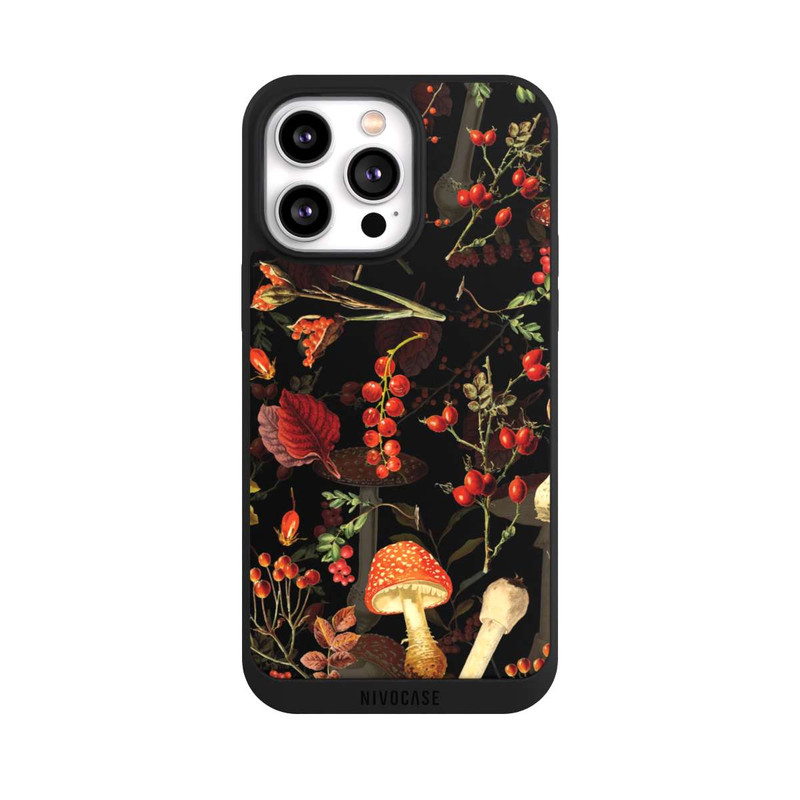 iPhone 14 Pro Max NIVOpure Pilzmuster Schwarz
