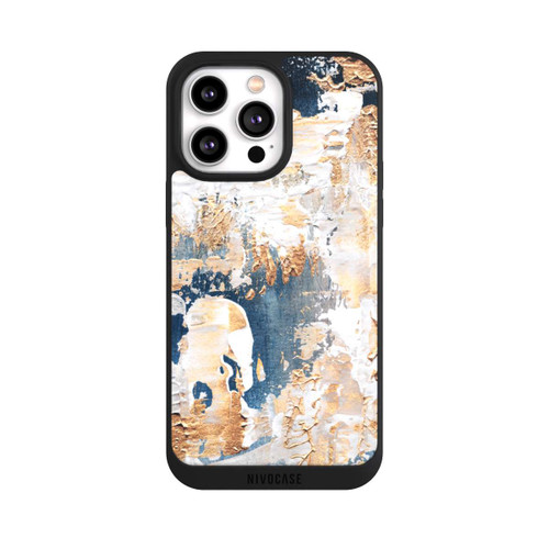 Apple iPhone 14 Pro Max NIVOpure Abstraction Blue and Gold