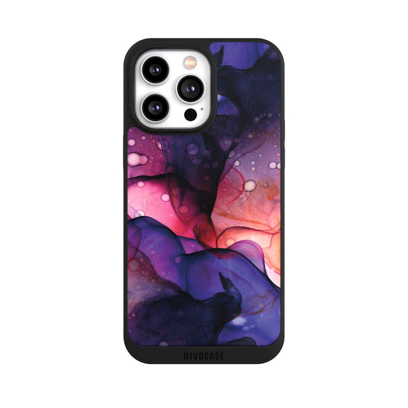 iPhone 14 Pro Max NIVOpure Liquid Art Purple Pink