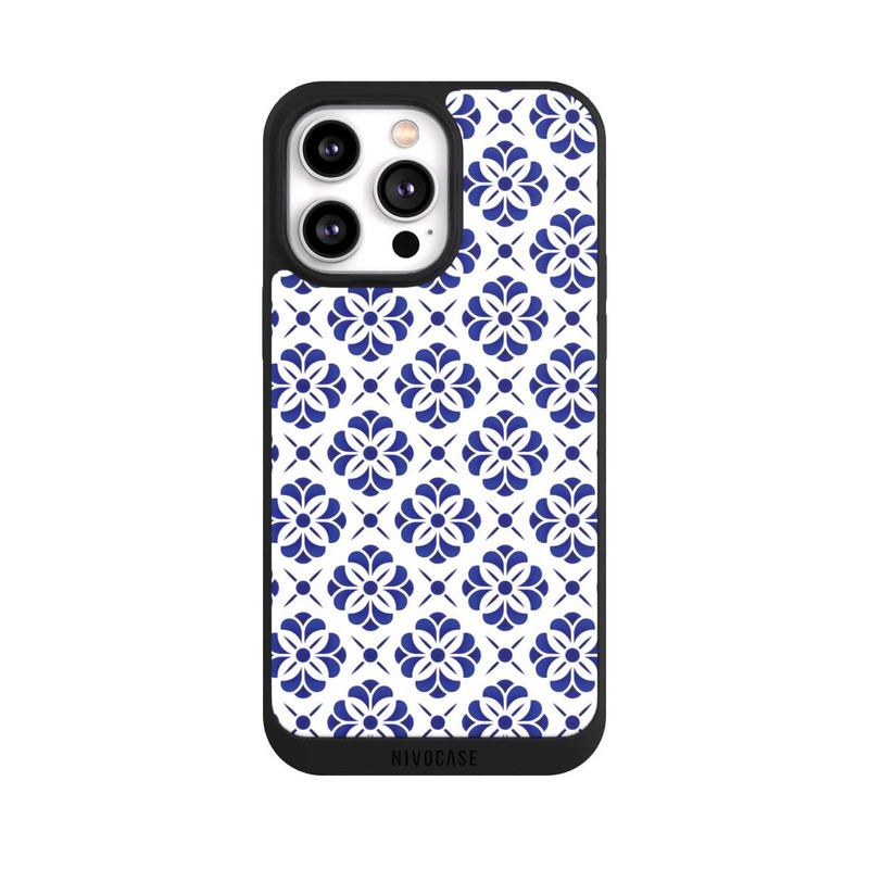 iPhone 14 Pro Max NIVOpure Delft Blue pattern
