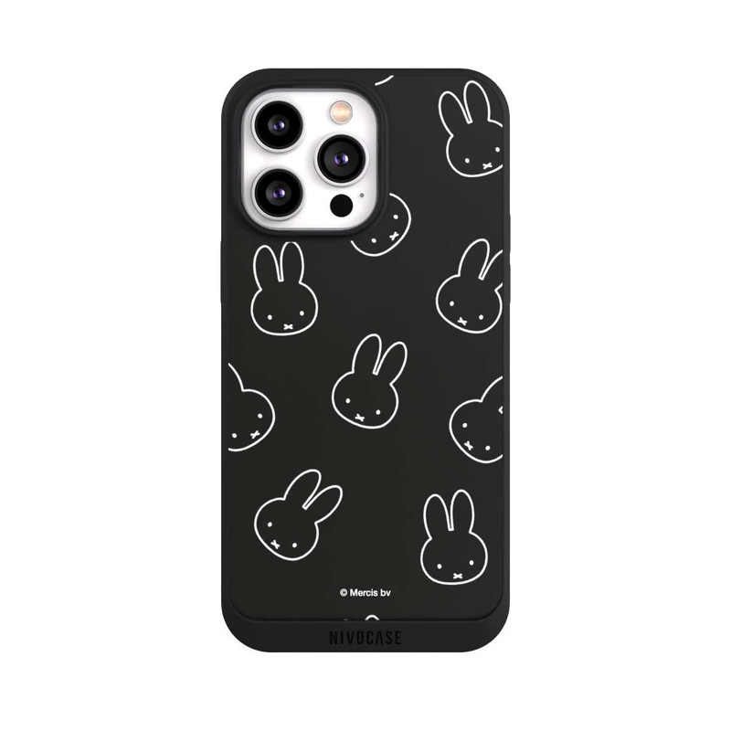 iPhone 14 Pro Max NIVOpure Miffy Pattern Noir
