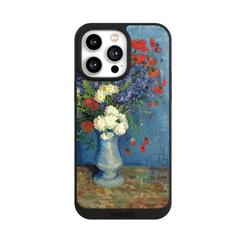 Apple iPhone 14 Pro Max NIVOpure Still Life Vase with Cornflowers and Poppies by Vincent Van Gogh