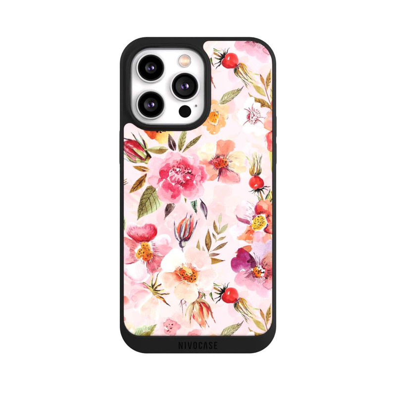 iPhone 14 Pro Max NIVOpure Papier Peint Rose Musquée Printemps Rose