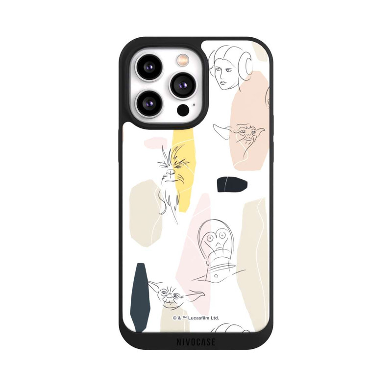 iPhone 14 Pro Max NIVOpure Helle Seite Line Art