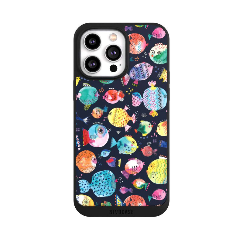 iPhone 14 Pro Max NIVOpure Strandkugelfische Kinder Marineblau