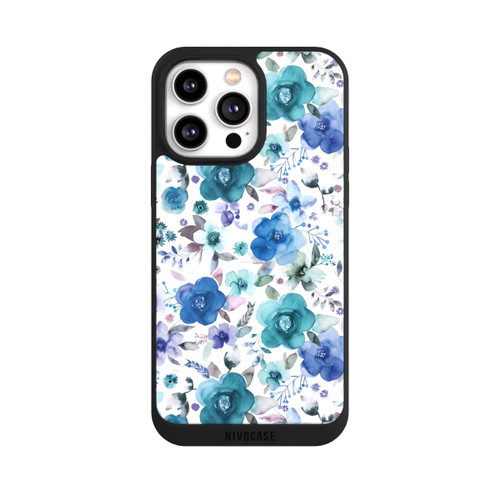 Apple iPhone 14 Pro Max NIVOpure Winterblumensträuße Blau
