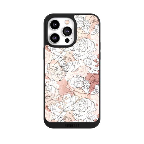 Apple iPhone 14 Pro Max NIVOpure Blooming Roses Line Art