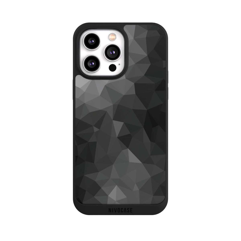 iPhone 14 Pro Max NIVOpure Polygonal Mosaic black/white