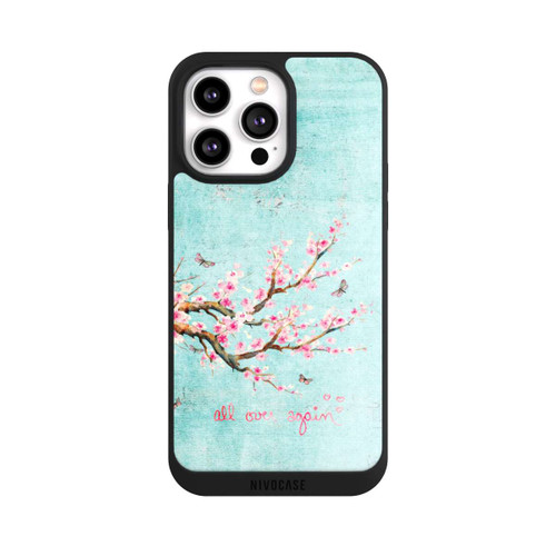 Apple iPhone 14 Pro Max NIVOpure Kirschblütenbaummuster Blau