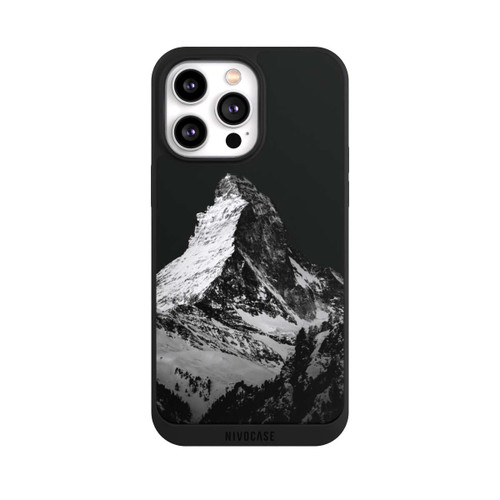 Apple iPhone 14 Pro Max NIVOpure Snow Capped Mountains Grayscale