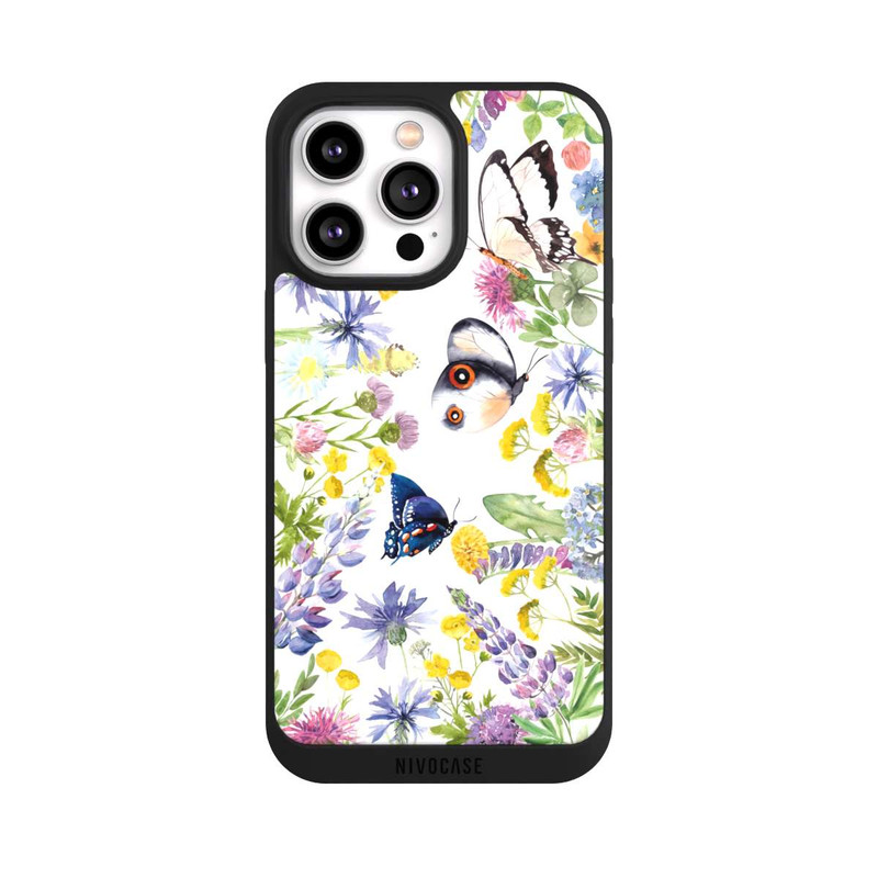 iPhone 14 Pro Max NIVOpure Fleurs Printanières et Papillons