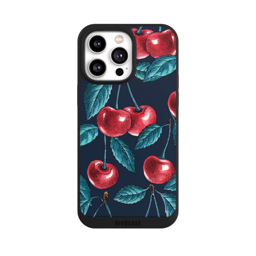 Apple iPhone 14 Pro Max NIVOpure Cherries Dark Pattern