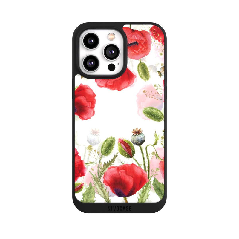 iPhone 14 Pro Max NIVOpure Rahmen aus Mohnblumen