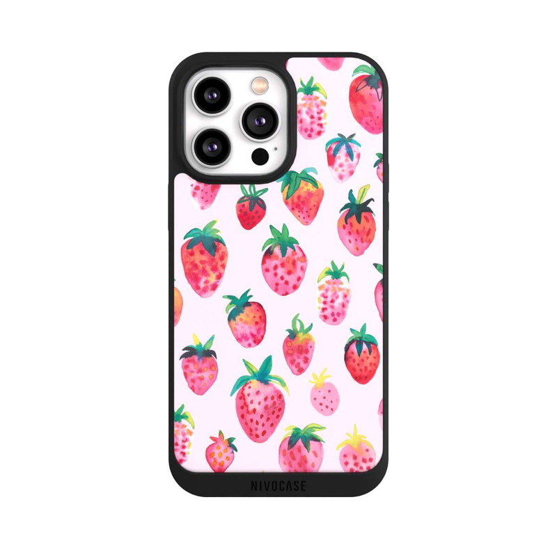 iPhone 14 Pro Max NIVOpure Watercolor Strawberries