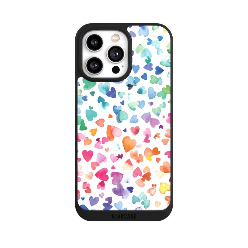 iPhone 14 Pro Max NIVOpure Watercolor Love Hearts