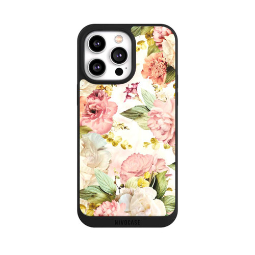 Apple iPhone 14 Pro Max NIVOpure Flower Frame Peonies beige