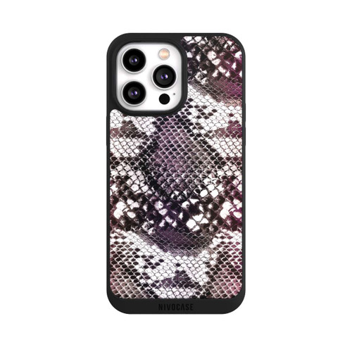 Apple iPhone 14 Pro Max NIVOpure Burgundy Snake Skin Pattern