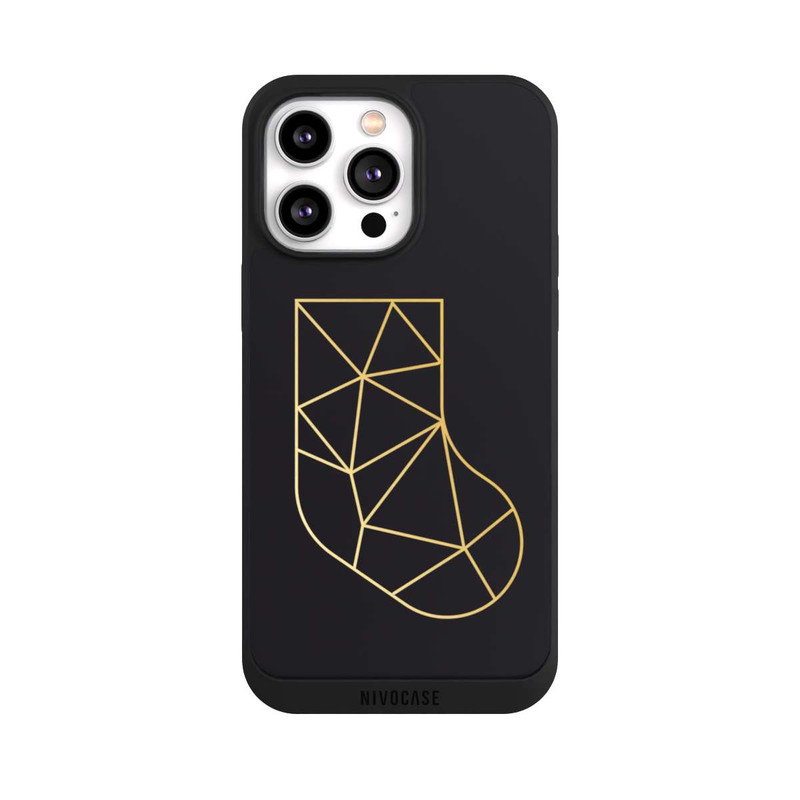iPhone 14 Pro Max NIVOpure Chaussette polygonale dorée