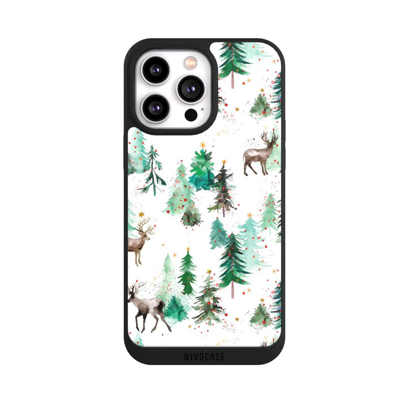 iPhone 14 Pro Max NIVOpure Deers and Winter Xmas Trees