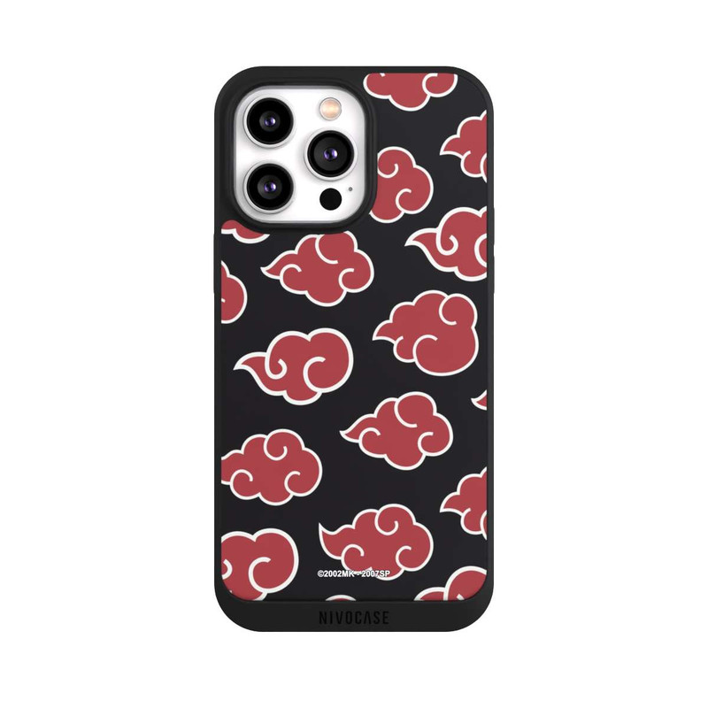 iPhone 14 Pro Max NIVOpure Akatsuki Pattern Black Big