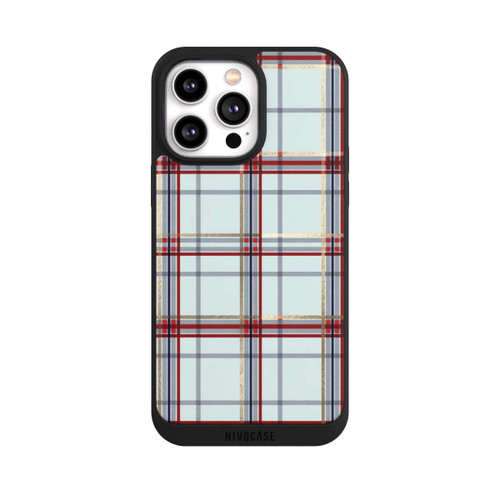 Apple iPhone 14 Pro Max NIVOpure Tartan Blau