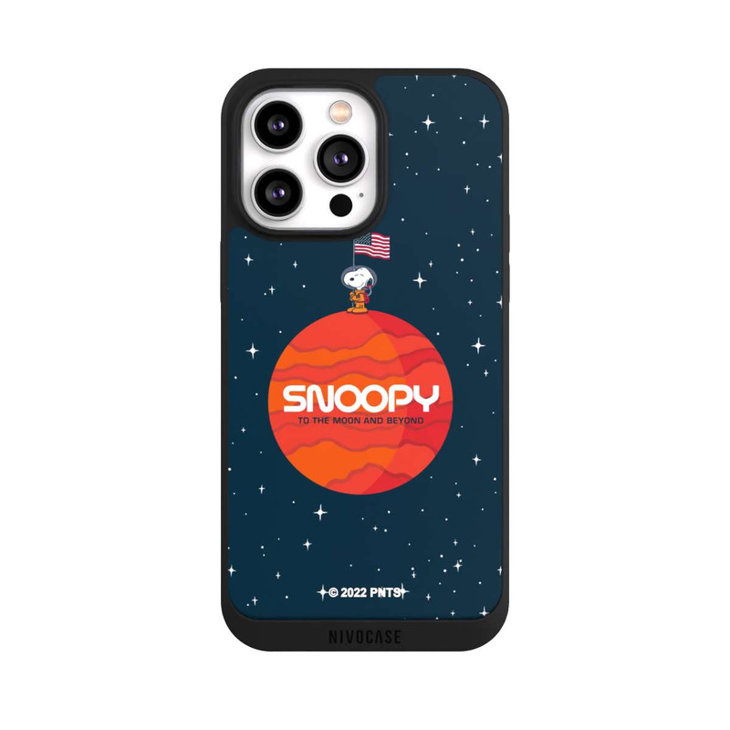 iPhone 14 Pro Max NIVOpure Snoopy Voyageur de l'espace Orange