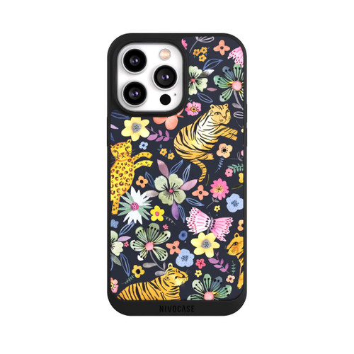 Apple iPhone 14 Pro Max NIVOpure Spring Tigers Flowers Black