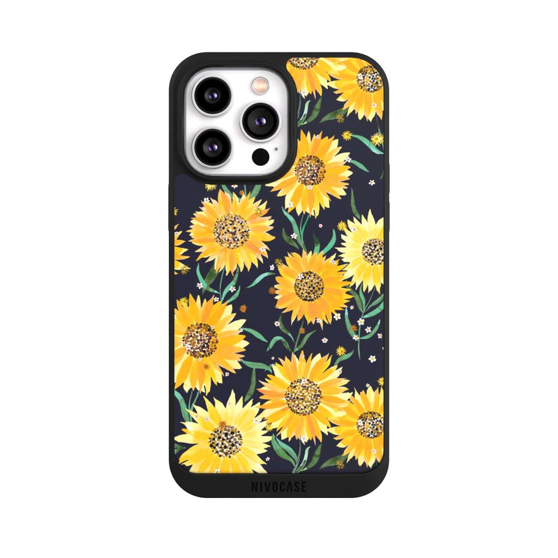 iPhone 14 Pro Max NIVOpure Sonnenblumen schwarz