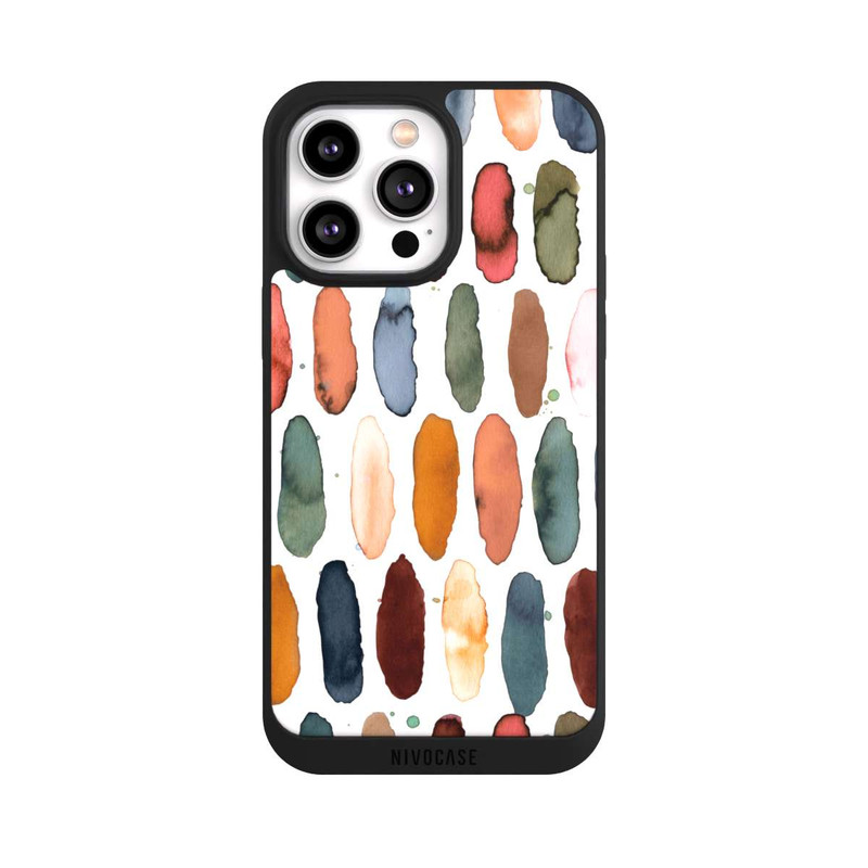 iPhone 14 Pro Max NIVOpure Traits d'aquarelle Minéral Terracotta