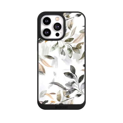Apple iPhone 14 Pro Max NIVOpure Watercolor Neutral Leaves
