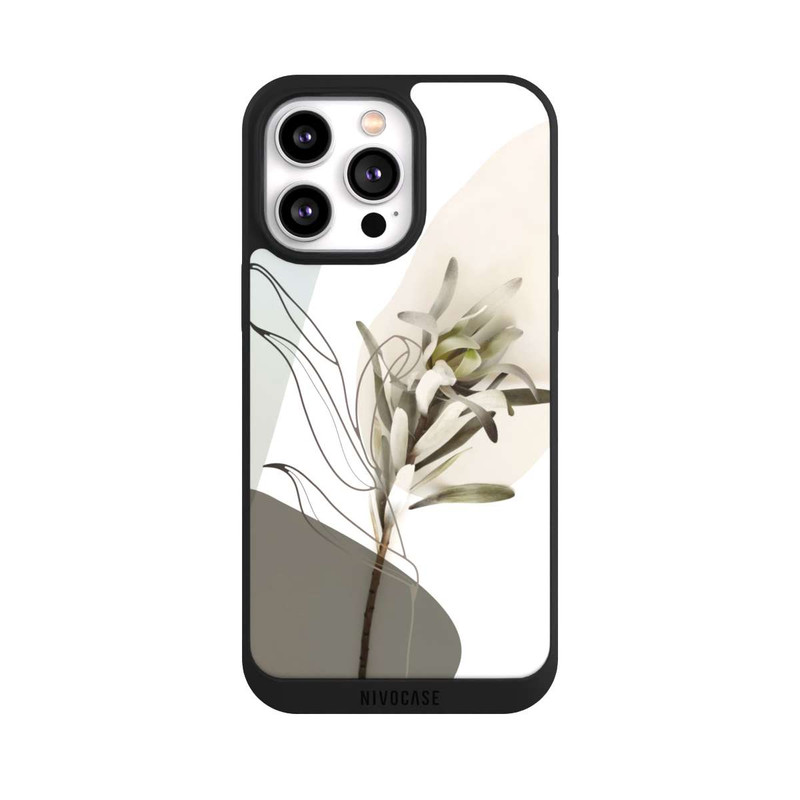 iPhone 14 Pro Max NIVOpure Line Art Bohémien Vert Olive