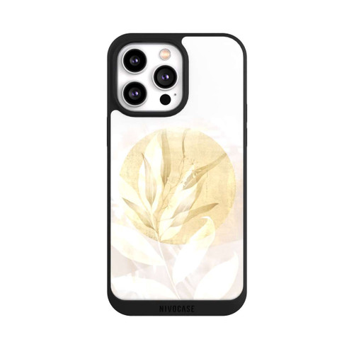 Apple iPhone 14 Pro Max NIVOpure Boho Gold Flower Art