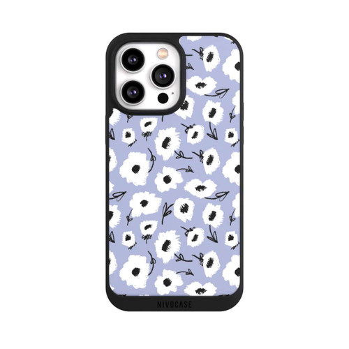 Apple iPhone 14 Pro Max NIVOpure Flower Pattern Lila