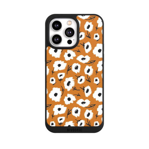 Apple iPhone 14 Pro Max NIVOpure Flower pattern ocker