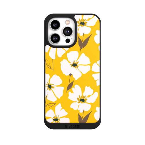 Apple iPhone 14 Pro Max NIVOpure Blumenwiese auf Gelb Ocker