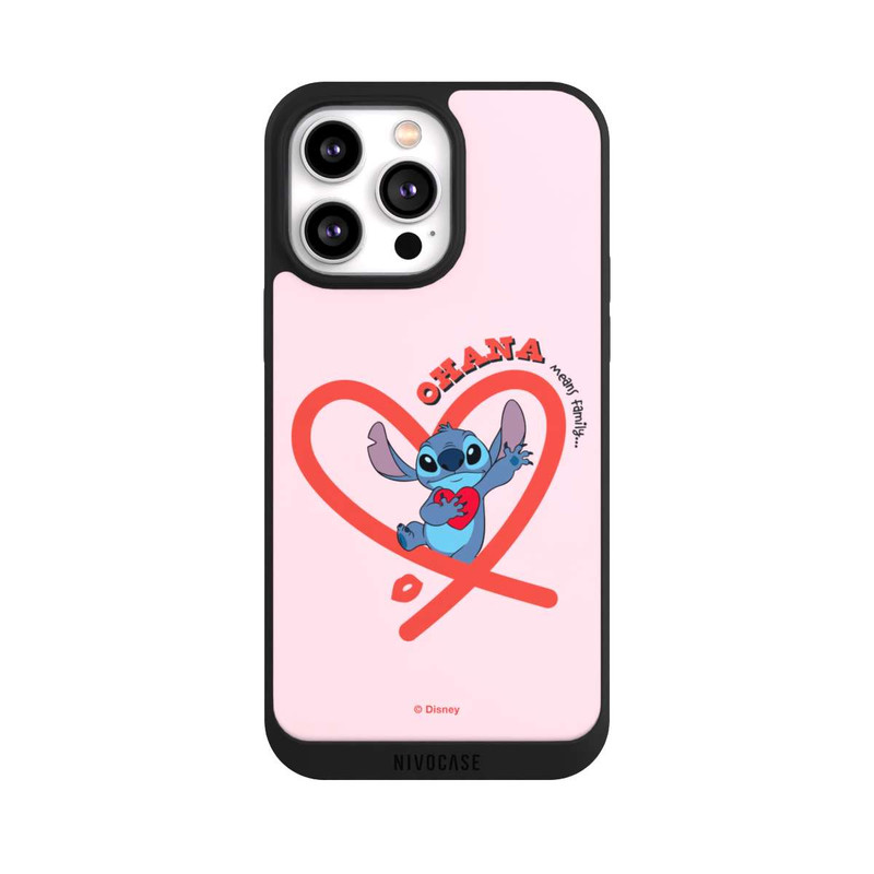 iPhone 14 Pro Max NIVOpure Stitch Ohana Pink Heart