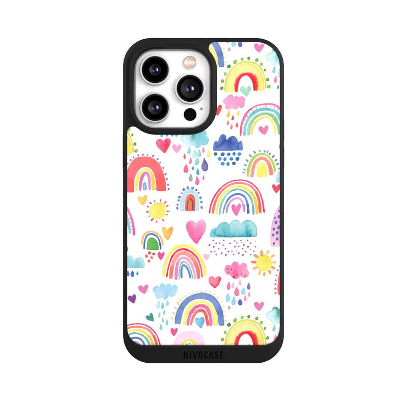 iPhone 14 Pro Max NIVOpure Schöne Regenbogen-Multi-Rot