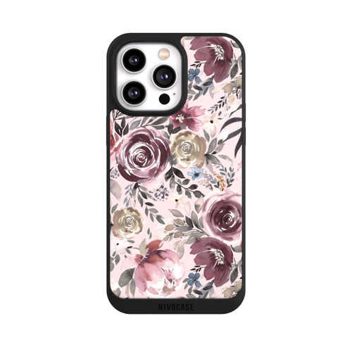 Apple iPhone 14 Pro Max NIVOpure Romantic Valentines Peonies Roses Pink