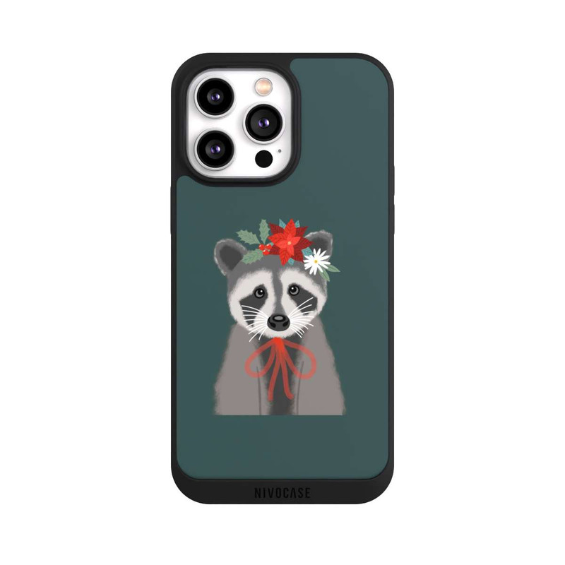 iPhone 14 Pro Max NIVOpure weihnachtlicher Waschbär