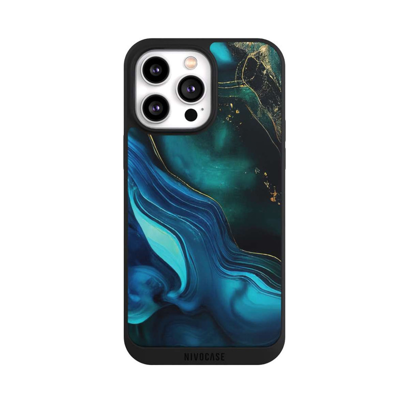 iPhone 14 Pro Max NIVOpure Blue Gold Ink
