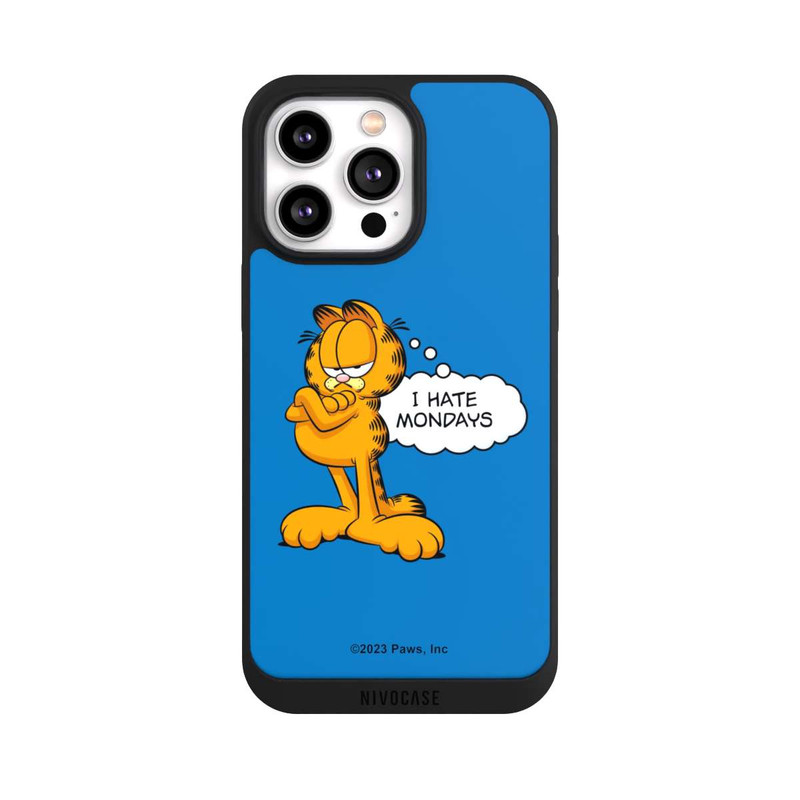 iPhone 14 Pro Max NIVOpure Garfield I Hate Mondays Blau