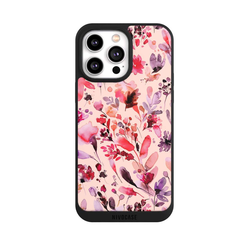 iPhone 14 Pro Max NIVOpure Künstlerische Blumen Viva Magenta