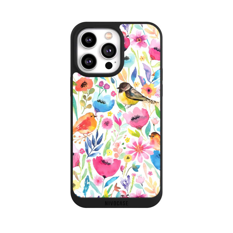 iPhone 14 Pro Max NIVOpure Wunderliche Vögel und Blumen