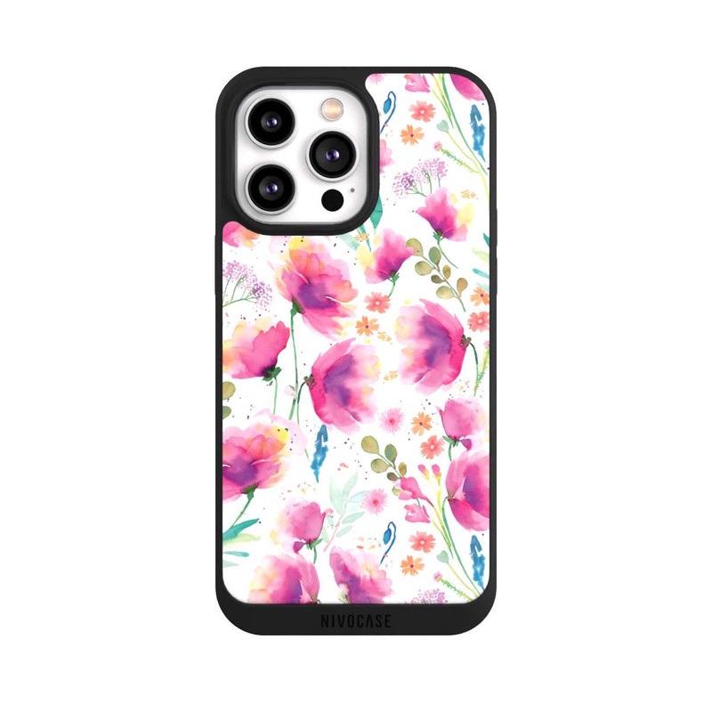 iPhone 14 Pro Max NIVOpure Abstrakte Mohnblumen aquarell