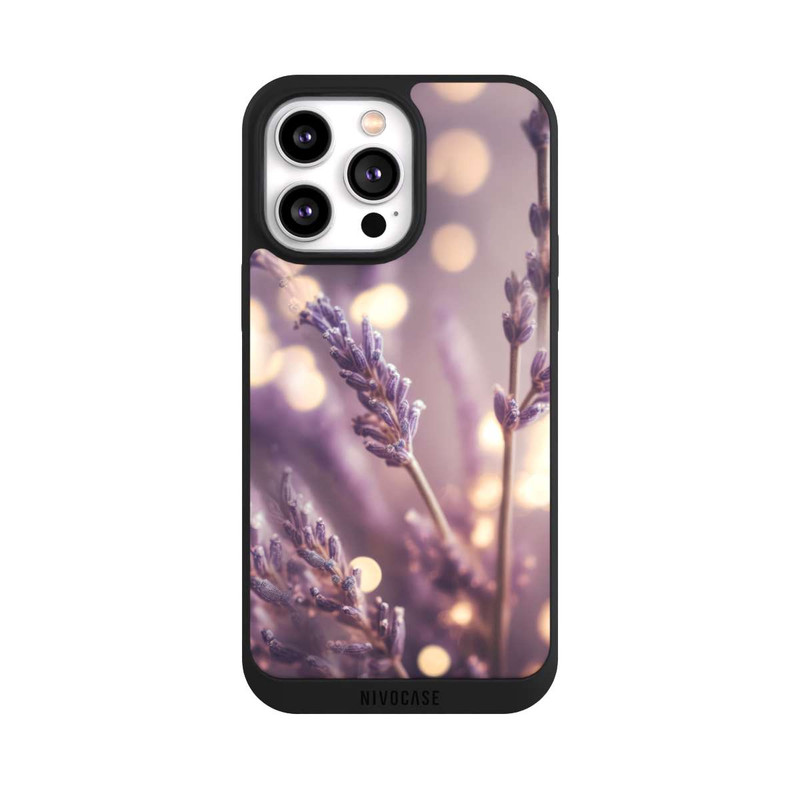 iPhone 14 Pro Max NIVOpure Lavender Close Up with AI