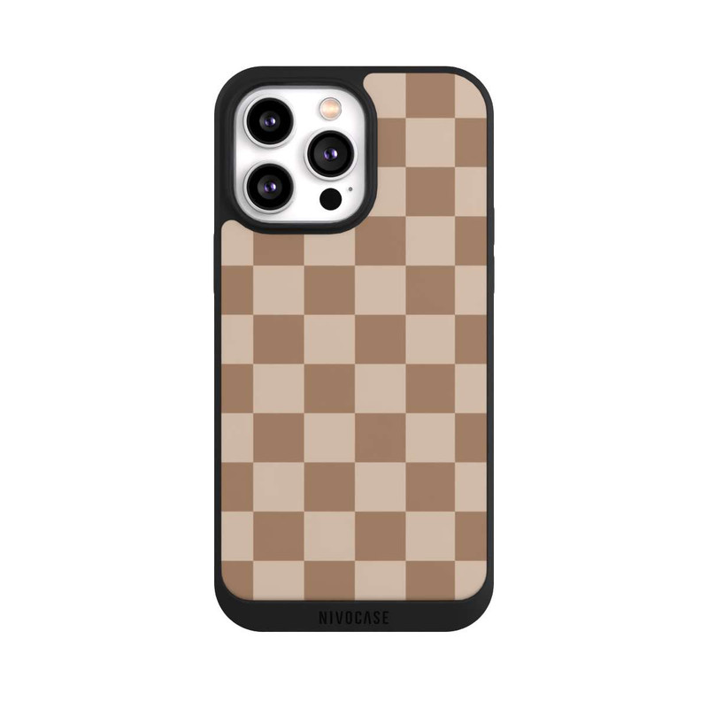 iPhone 14 Pro Max NIVOpure Braun Karo