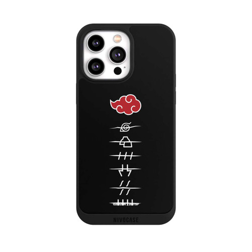 Apple iPhone 14 Pro Max NIVOpure Akatsuki Mitglieder Symbole Schwarz