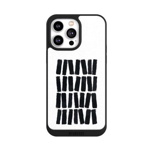 Apple iPhone 14 Pro Max NIVOpure Black Brush Strokes